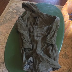 Lulu lemon forest green raincoat